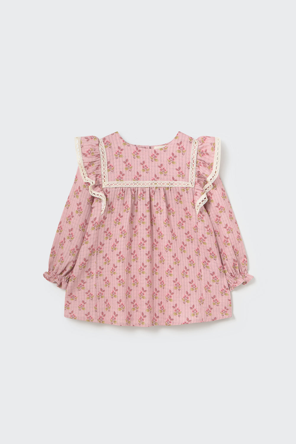 infant cotton dress ARA White Hand Embroidered Girls Dress lightweight and breathable organic cotton Hudson Baby Cotton Dresses Enchanted