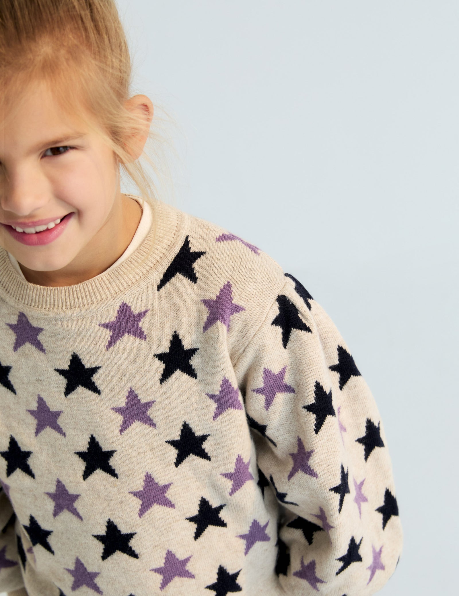 The New Society - Ximena Jumper Stars Jacquard